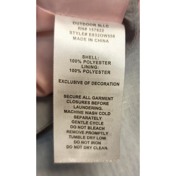 Eddie Bauer Kids Hooded Jacket Large Two-Tone Pink Windbreaker Water-Resistant - Picture 6 of 12